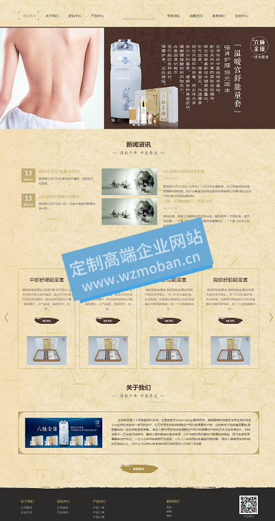 响应式药品保健类企业网站模板