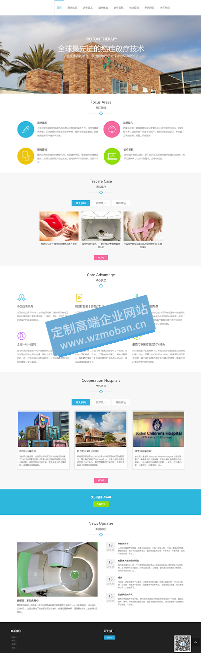 医疗试管婴儿响应式网站模板源码